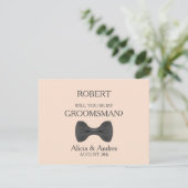 Serez-vous mon Groomsman ? Invitation (Debout devant)