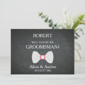 Serez-vous mon Groomsman ? Invitation (Debout devant)