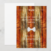 Serez-Vous Mon Groomsman ? Invitation (Devant / Derrière)