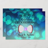 Serez-vous mon Groomsman ? Invitation (Devant / Derrière)