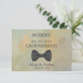 Serez-vous mon Groomsman ? Invitation (Debout devant)