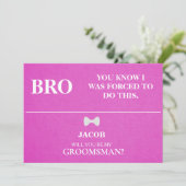 Serez-Vous Mon Groomsman ? Invitation (Debout devant)