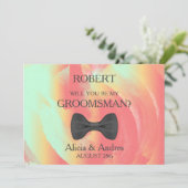 Serez-vous mon Groomsman ? Invitation (Debout devant)