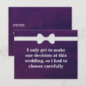 Serez-vous mon Groomsman ? Invitation (Devant / Derrière)