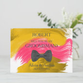 Serez-vous mon Groomsman ? Invitation (Debout devant)