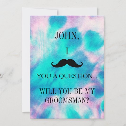 Serez-vous mon Groomsman ? Invitation (Devant)