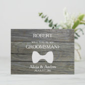 Serez-vous mon Groomsman ? Invitation (Debout devant)