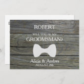 Serez-vous mon Groomsman ? Invitation (Devant / Derrière)