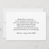 Serez-vous mon Groomsman ? Invitations personnalis (Dos)