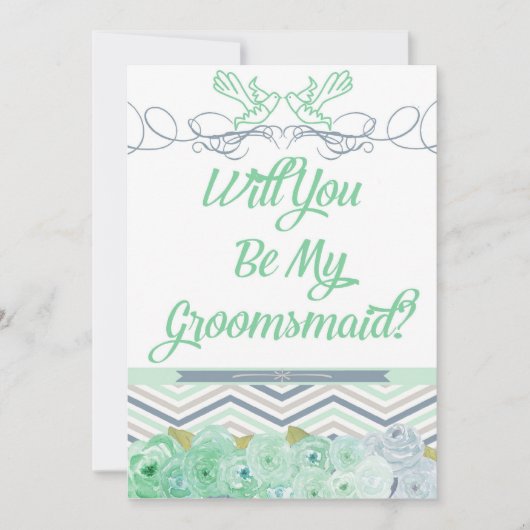 Serez-Vous Mon Invitation Groomsmaid (Devant)