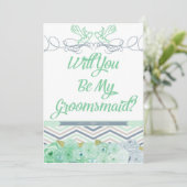 Serez-Vous Mon Invitation Groomsmaid (Debout devant)