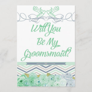 Serez-Vous Mon Invitation Groomsmaid