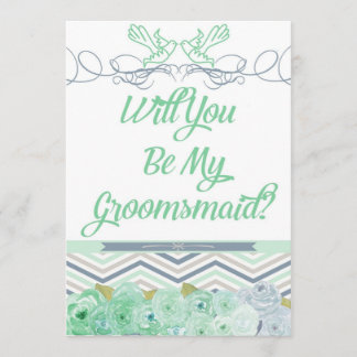 Serez-Vous Mon Invitation Groomsmaid