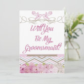 Serez-Vous Mon Invitation Groomsmaid (Debout devant)