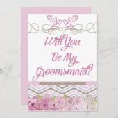 Serez-Vous Mon Invitation Groomsmaid (Devant / Derrière)