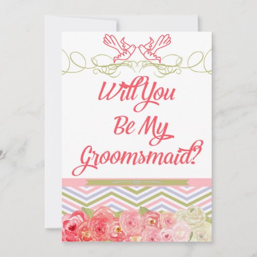 Serez-Vous Mon Invitation Groomsmaid (Devant)