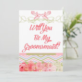 Serez-Vous Mon Invitation Groomsmaid (Debout devant)