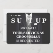 Serez-Vous Mon Invitation Groomsman (Devant)