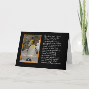 Serez-vous mon meilleur homme ? Carte d'humour de