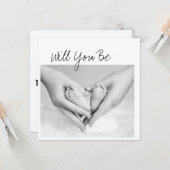 Serez-Vous Mon Parrain ? Carte de proposition (Devant/Arrière en situation)