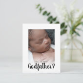 Serez-Vous Mon Parrain ? Carte simple (Debout devant)