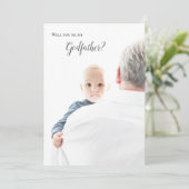 Serez-Vous Mon Parrain Invitation Pleine Photo (Debout devant)