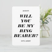 Serez-Vous Mon Porteur De Bague ? Invitation de te (Debout devant)