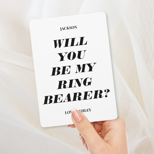 Serez-Vous Mon Porteur De Bague ? Invitation de te