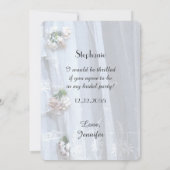 Serez-vous mon porteur de dais nuptial Invitation (Dos)