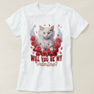 Serez-Vous Mon Saint-Valentin, T-shirt Chat
