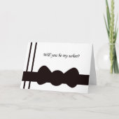 Serez-vous mon témoin de mariage carte cravate noi (Devant)