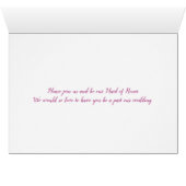 Serez-vous notre bonne carte d'honneur aux fleurs  (Intérieur Horizontal (Bas))