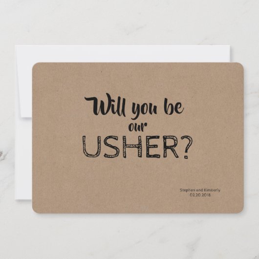 Serez-vous notre carte de proposition Usher (Devant)