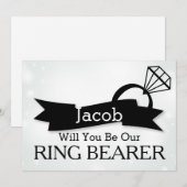 Serez-Vous Notre Invitation De Porteur De Bague (Devant / Derrière)
