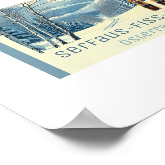 Serfaus‑Fiss‑Ladis Austria ski vacation Poster (Hoek)