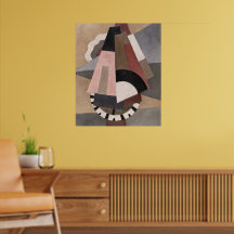 Serge Charchoune Compositie Cubistisch Aardtint