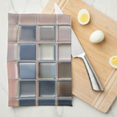 Sergé de coton de la serviette de cuisine de (Quart Plié)