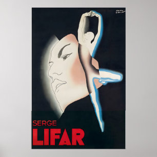 Serge Lifar Balletdanser Vintage Reclame Poster