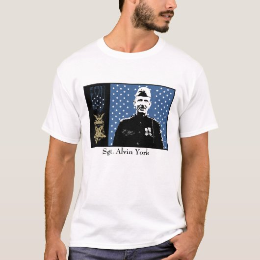 Sergeant Alvin York en de eremedaal T-shirt (Voorkant)