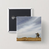 Sergeant biedt veiligheid vierkante button 5,1 cm (Voorkant /achterkant)