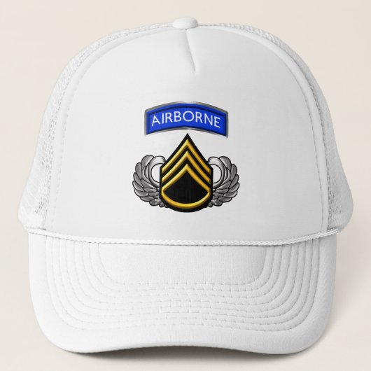 Sergeant der Eerste Klasse E1K Airborne Trucker Pet (Voorkant)