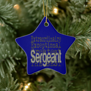 Sergeant Extraordinaire Keramisch Ornament