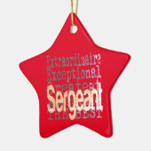 Sergeant Extraordinaire Keramisch Ornament (Links)