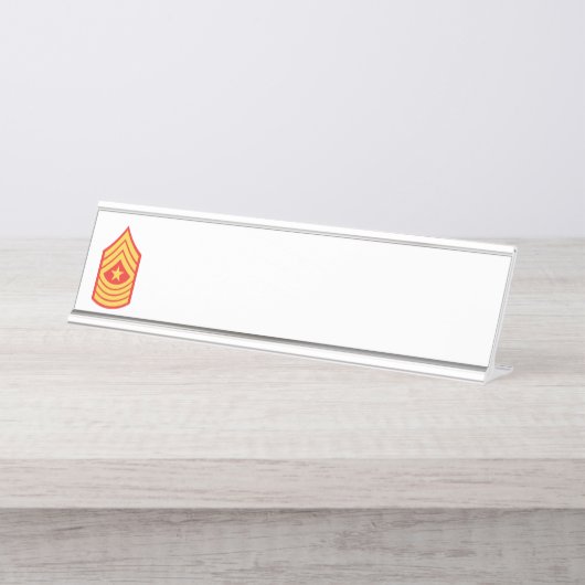 Sergeant-majoor Bureau Naambordje (Voorkant)