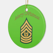 Sergeant-majoor kerstversiering keramisch ornament (Links)