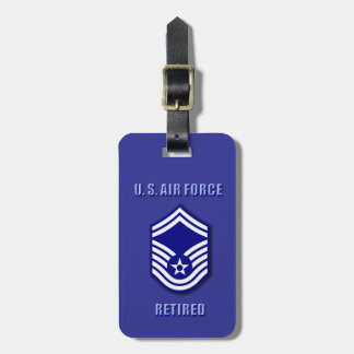 Sergeant-majoor van de USAF Bagagelabel
