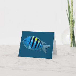Sergeant Major Fish Card Notitiekaartje