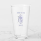Sergeant-major USAF Tasse en verre (Dos)