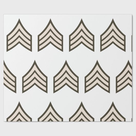 Sergeant-rang Cadeaupapier (Vlak)