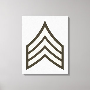 Sergeant-rang Canvas Afdruk